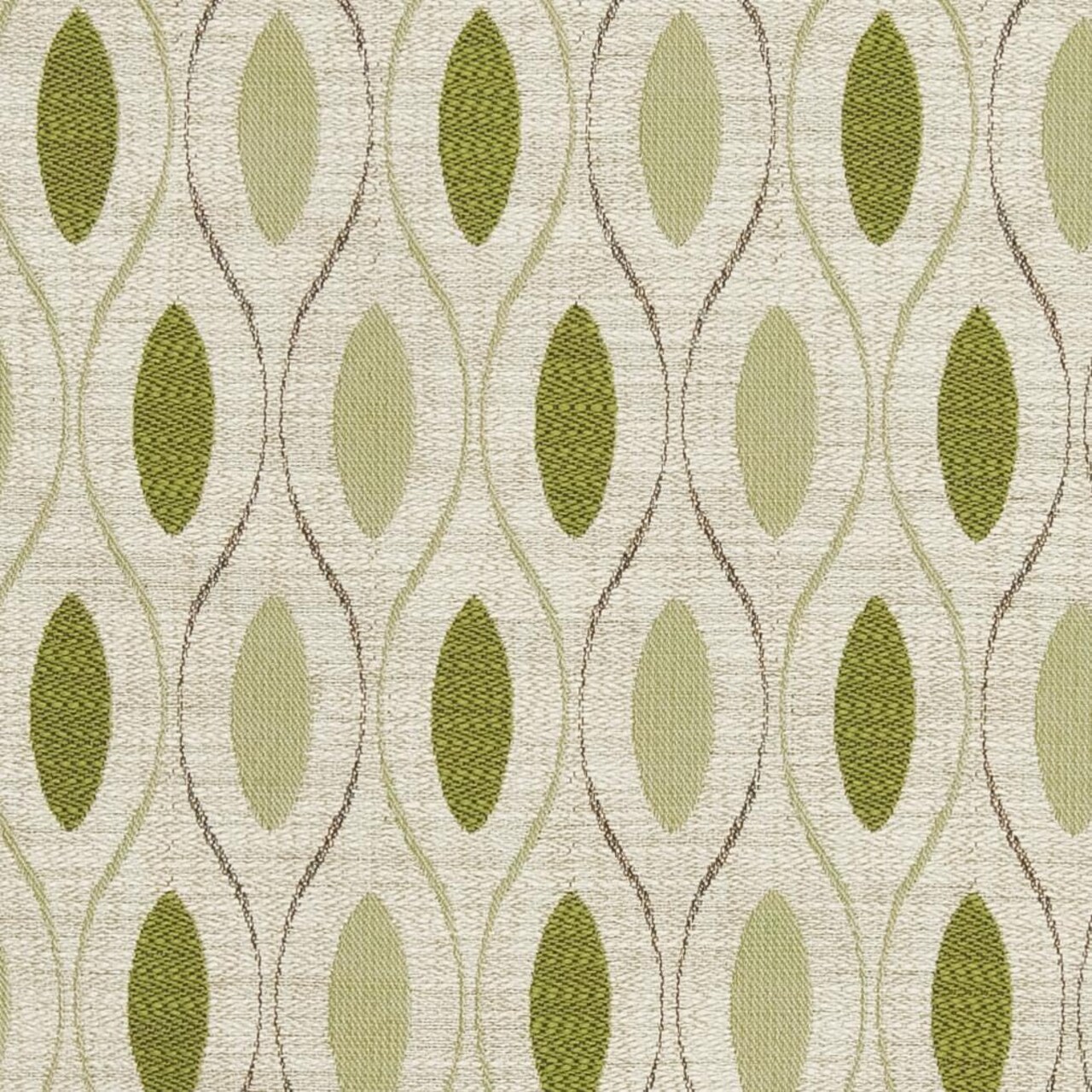 Green Geometric Woven Pattern Upholstery Fabric by The Yard - SKU: Hadley Lemongrass